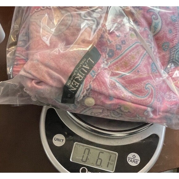 Lauren Ralph Lauren 2PC Pajama Set Womens Pink Floral Paisley Top Shorts Sz M - Picture 10 of 10